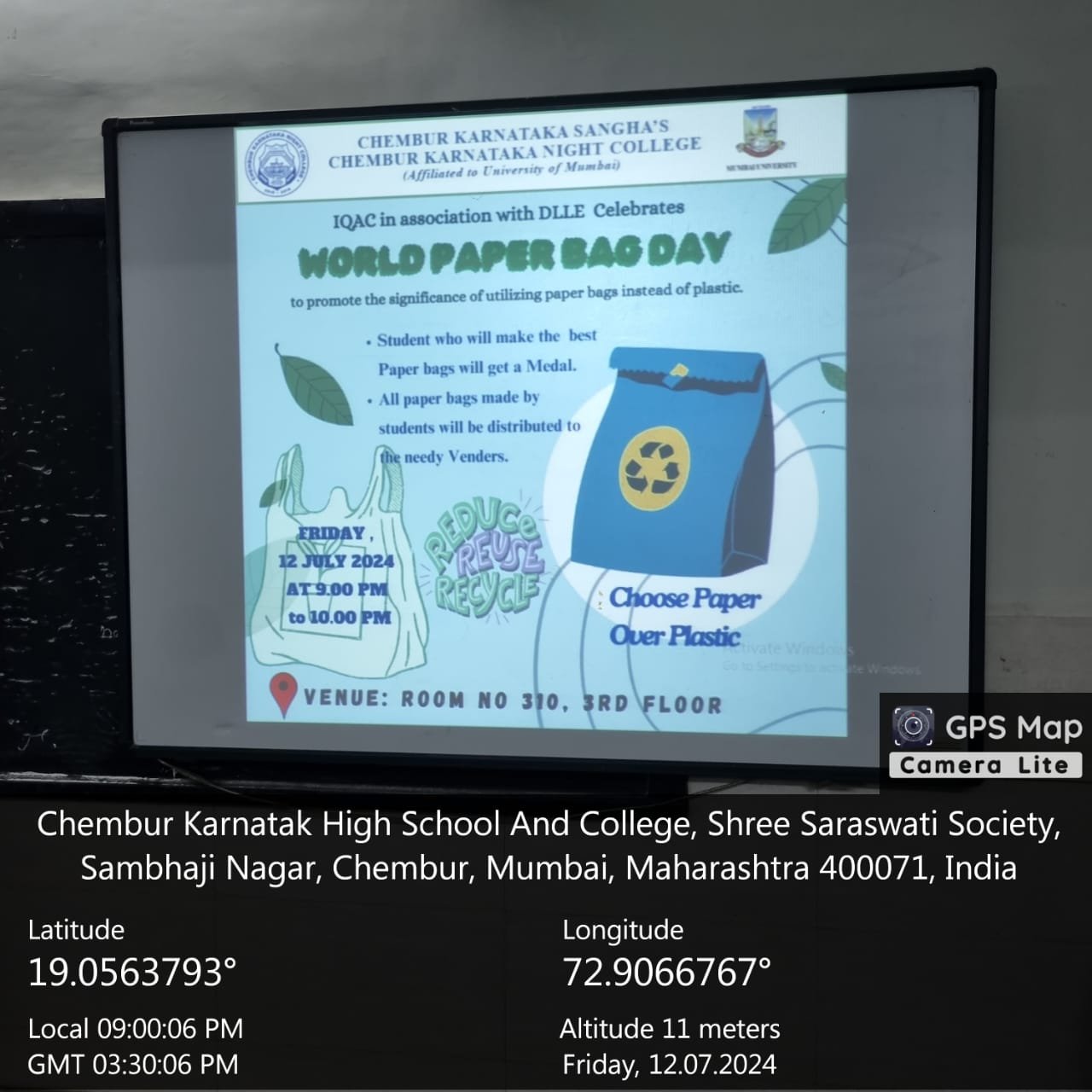 Chembur Karnataka Night College Sharing and Caring